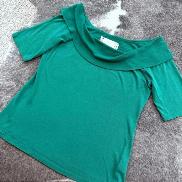 Anthropologie Ett:Twa Patchett Off The Shoulder Top - Picture 3 of 10